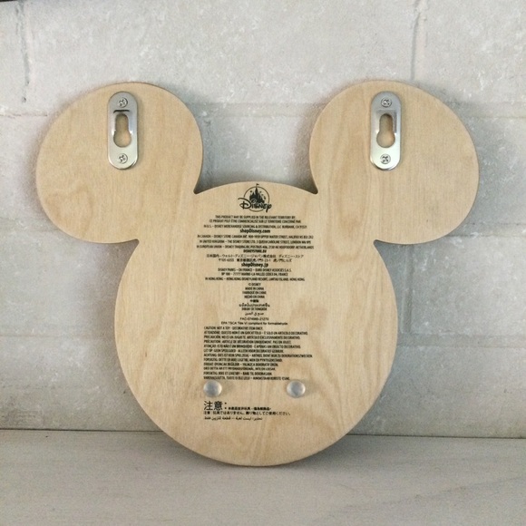 βοΈSOLDβοΈ DISNEY Mickey Mouse Wall Hooks Wooden Wall Mount - NWT - Picture 8 of 10